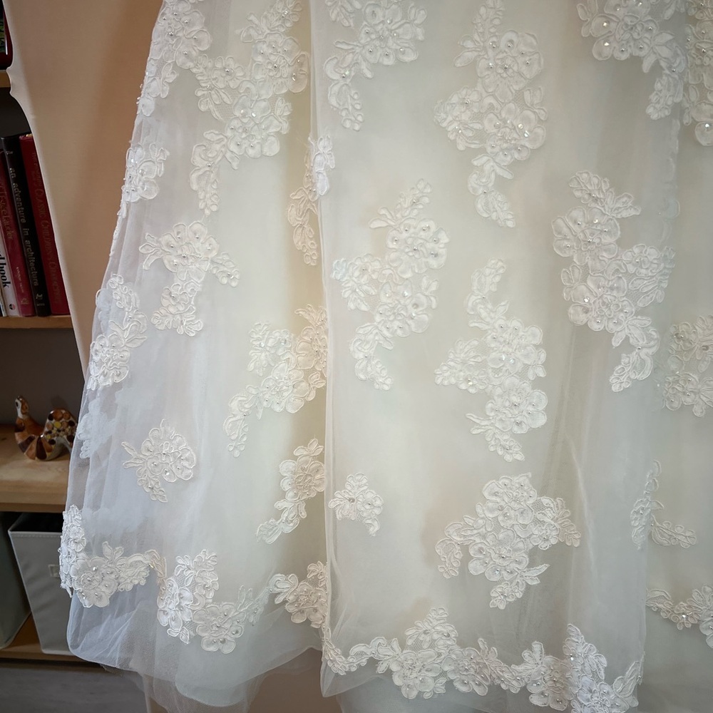 Galina Strapless Bridal or Quinceañera Gown- Midi Length - Picture 6 of 12